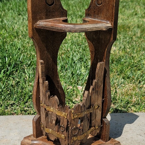 Vtg Wooden Western Saloon Doors Wine Bottle Holder